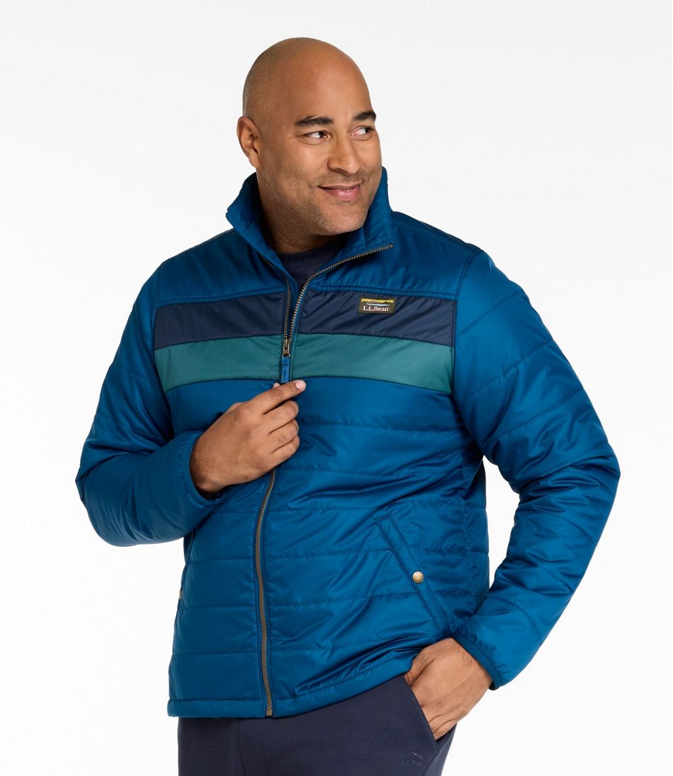 L.L.Bean | Men's Mountain Classic Puffer Jacket, Colorblock