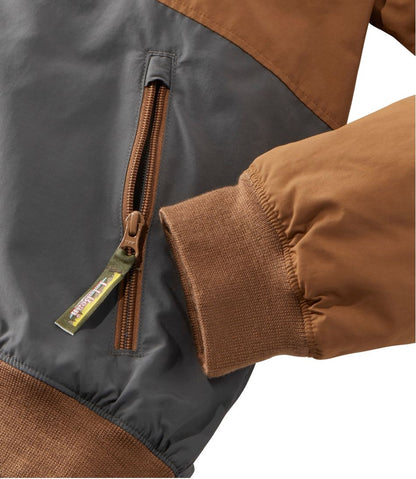 L.L.Bean | Men's Insulated 3-Season Bomber Hooded Jacket, Colorblock