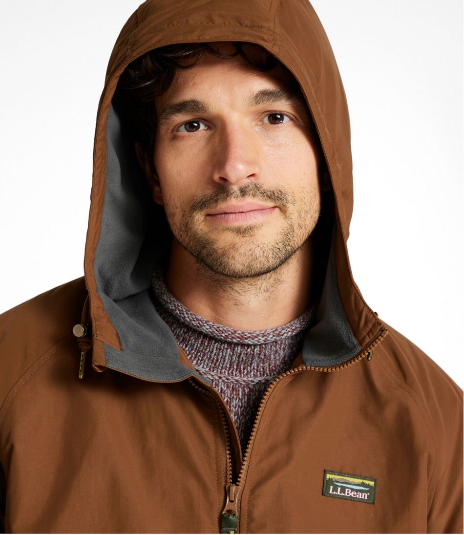 L.L.Bean | Men's Insulated 3-Season Bomber Hooded Jacket, Colorblock