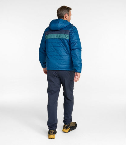 L.L.Bean | Men's Mountain Classic Puffer Hooded Jacket, Colorblock