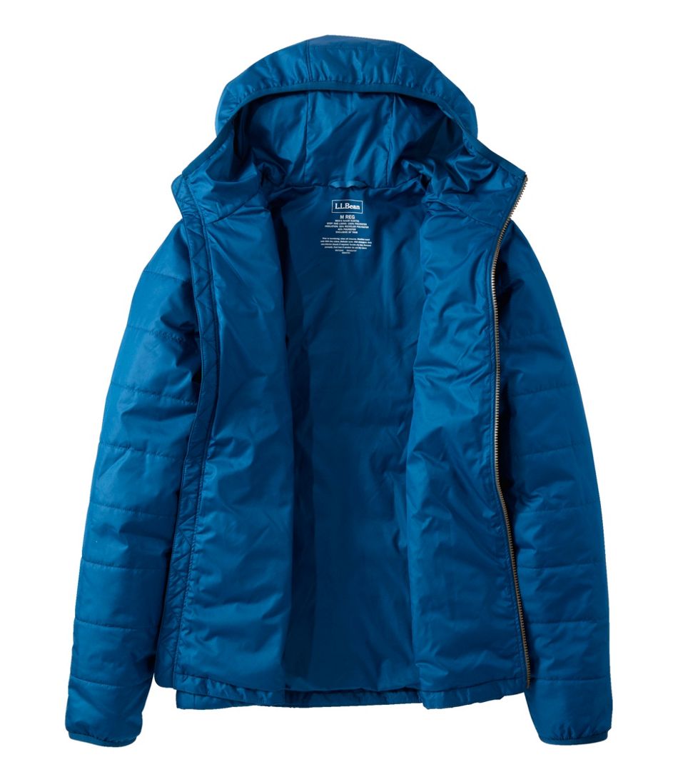 L.L.Bean | Men's Mountain Classic Puffer Hooded Jacket, Colorblock