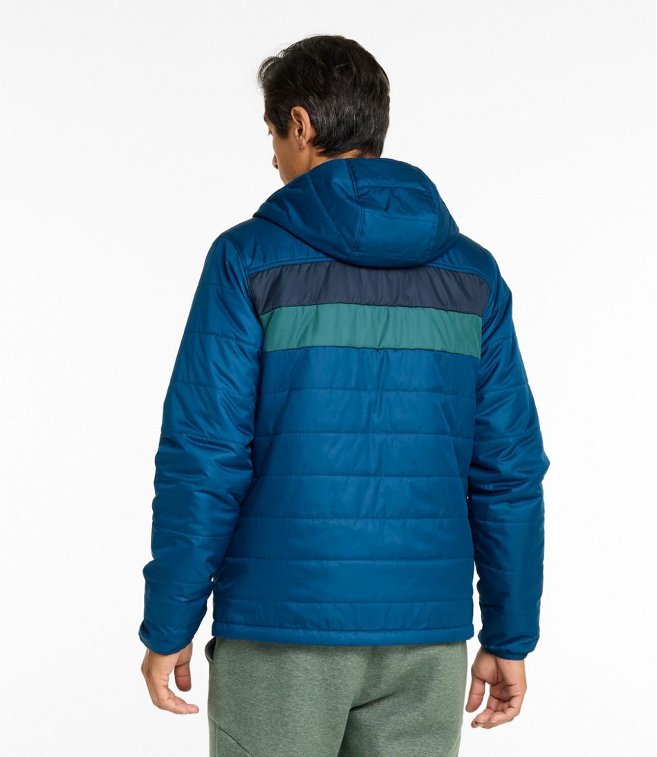 L.L.Bean | Men's Mountain Classic Puffer Hooded Jacket, Colorblock