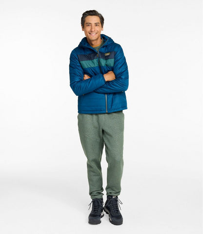 L.L.Bean | Men's Mountain Classic Puffer Hooded Jacket, Colorblock