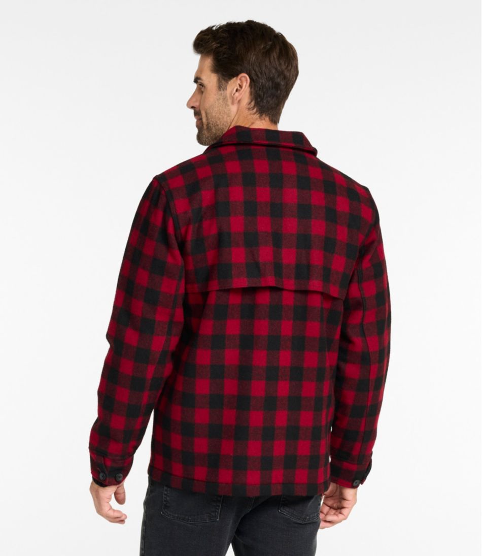 L.L.Bean | Men's Maine Guide Zip-Front Jac-Shirt with PrimaLoft, Plaid