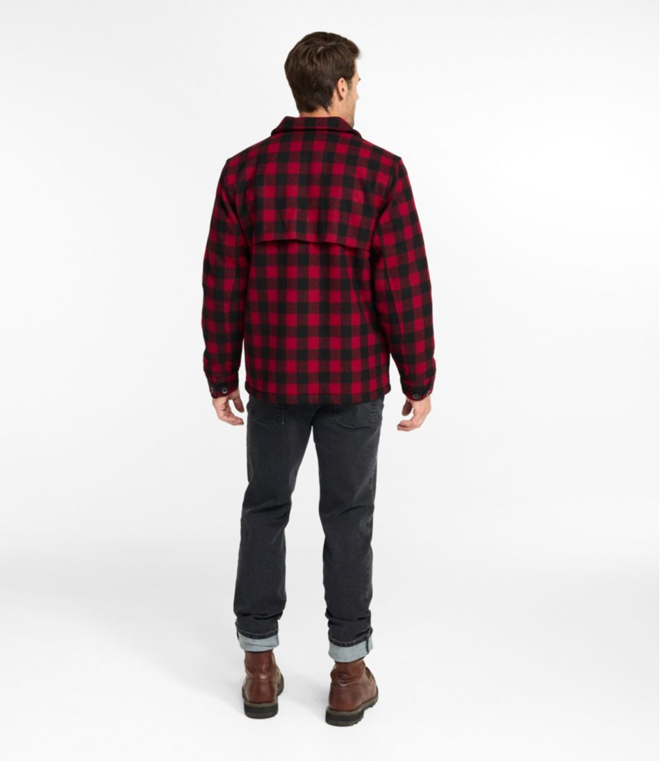 L.L.Bean | Men's Maine Guide Zip-Front Jac-Shirt with PrimaLoft, Plaid
