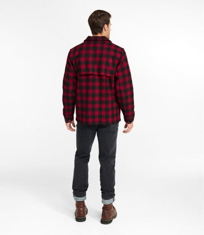 L.L.Bean | Men's Maine Guide Zip-Front Jac-Shirt with PrimaLoft, Plaid