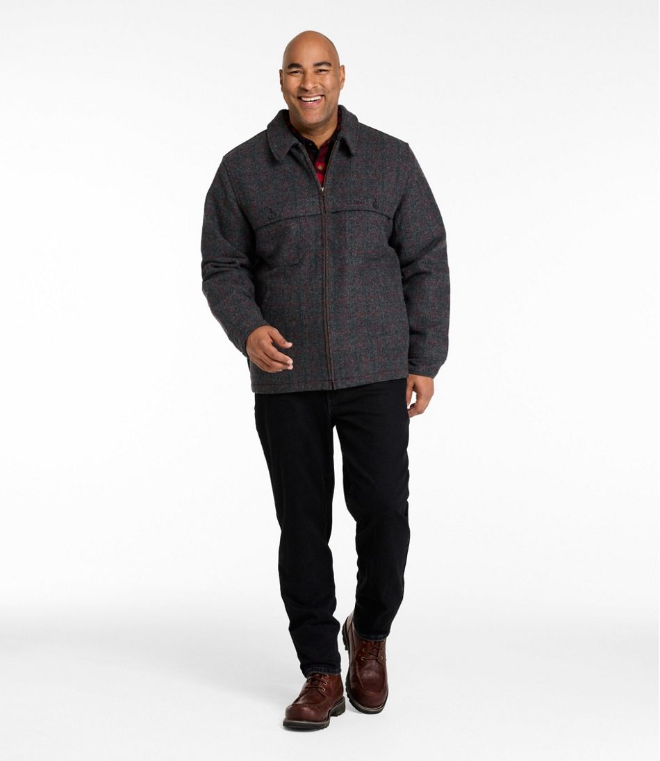 L.L.Bean | Men's Maine Guide Zip-Front Jac-Shirt with PrimaLoft, Plaid