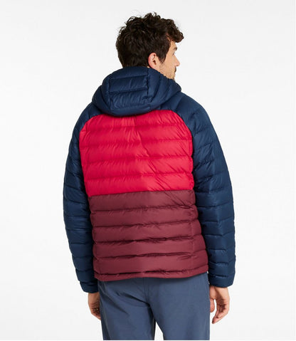 L.L.Bean | Men's Bean's Down Hooded Jacket, Colorblock
