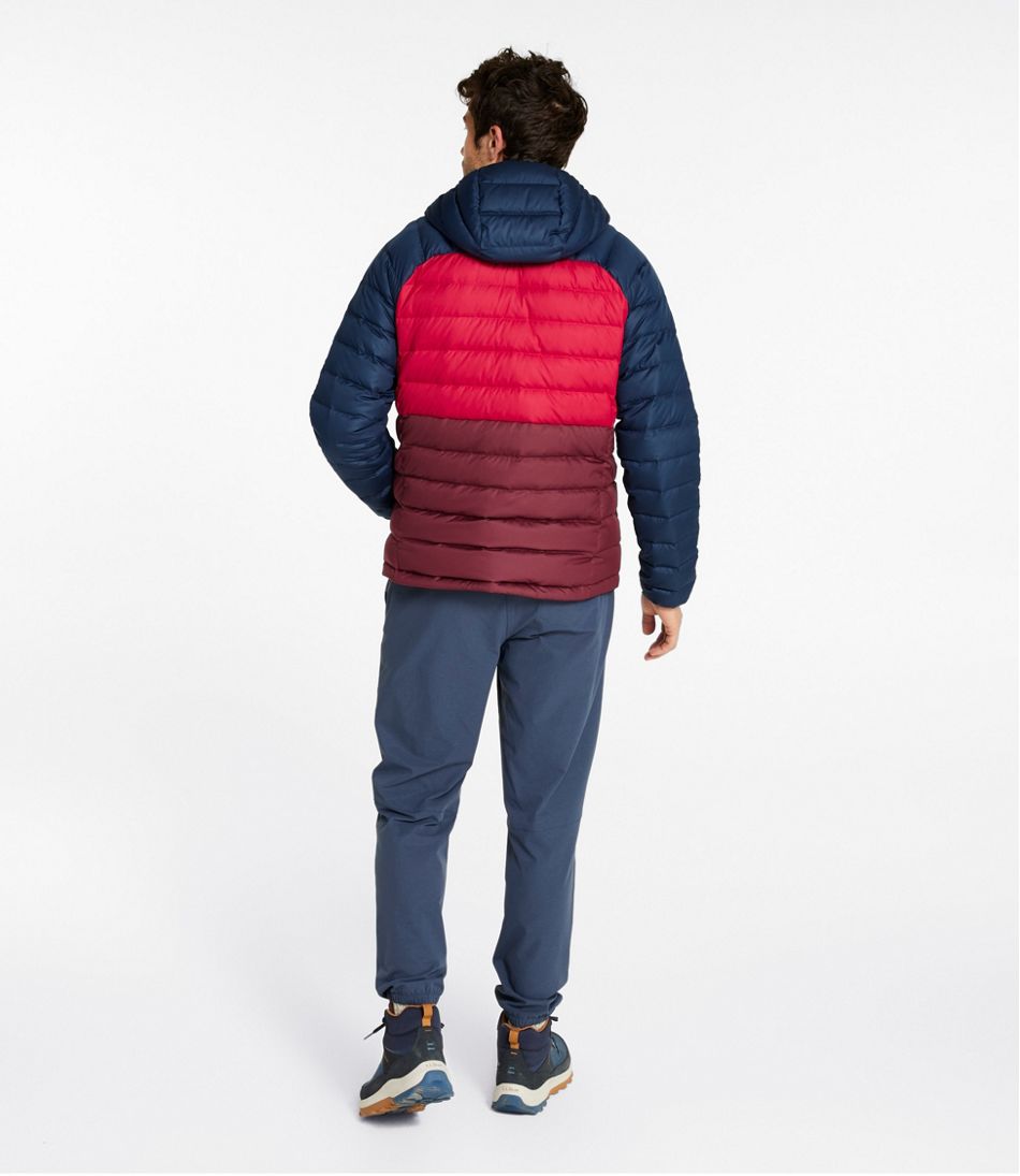 L.L.Bean | Men's Bean's Down Hooded Jacket, Colorblock