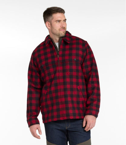 L.L.Bean | Men's Maine Guide Zip-Front Jac-Shirt, Plaid