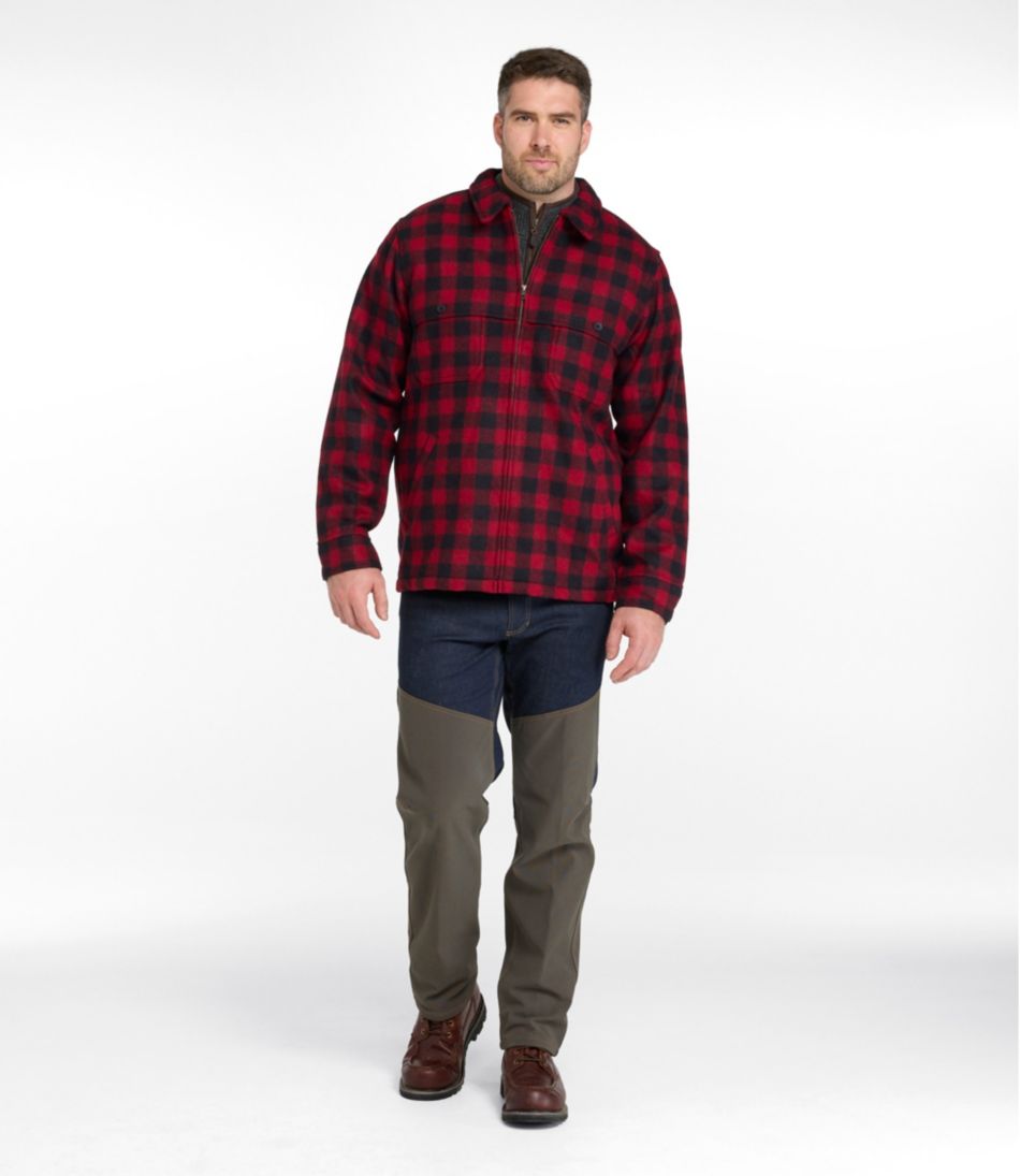 L.L.Bean | Men's Maine Guide Zip-Front Jac-Shirt, Plaid