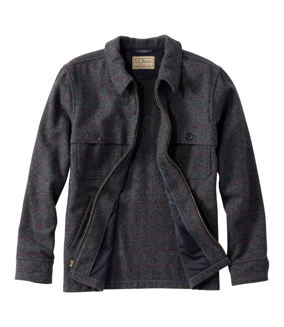 L.L.Bean | Men's Maine Guide Zip-Front Jac-Shirt, Plaid