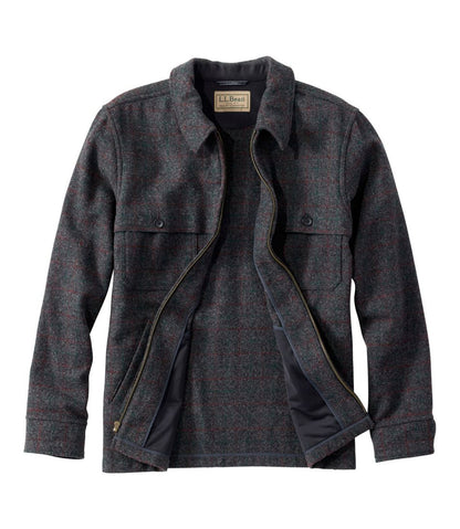 L.L.Bean | Men's Maine Guide Zip-Front Jac-Shirt, Plaid