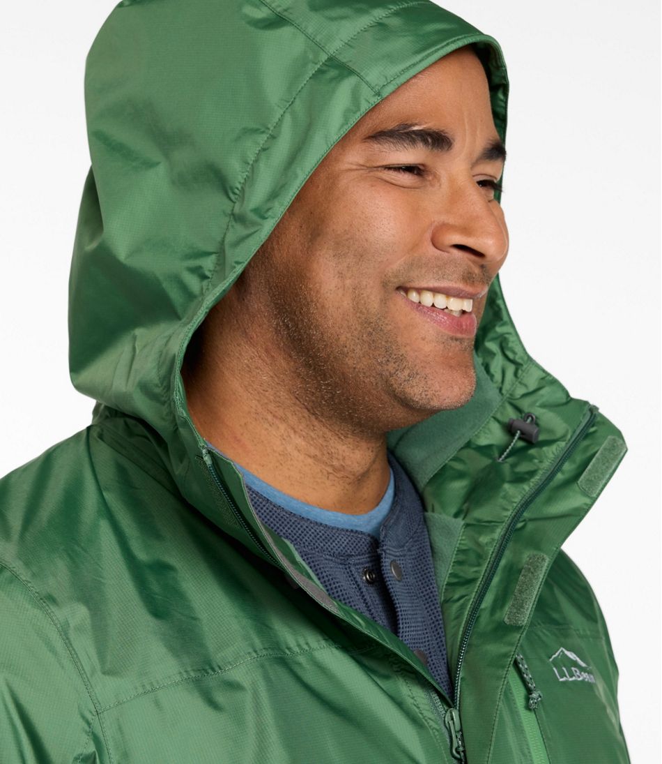 L.L.Bean | Men's Trail Model Rain Jacket, Fleece-Lined