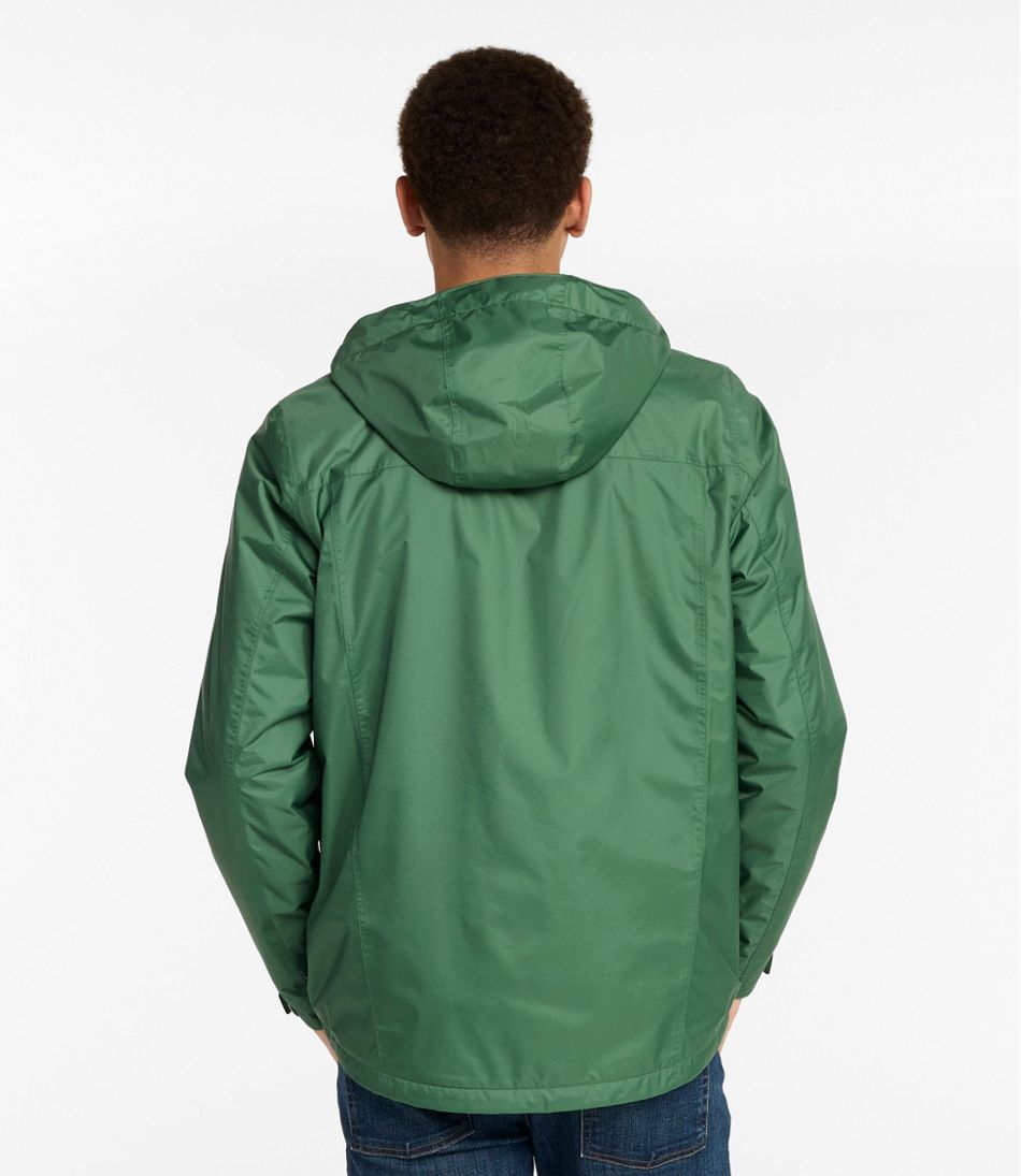 L.L.Bean | Men's Trail Model Rain Jacket, Fleece-Lined