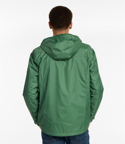L.L.Bean | Men's Trail Model Rain Jacket, Fleece-Lined