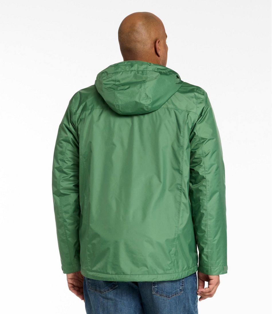 L.L.Bean | Men's Trail Model Rain Jacket, Fleece-Lined