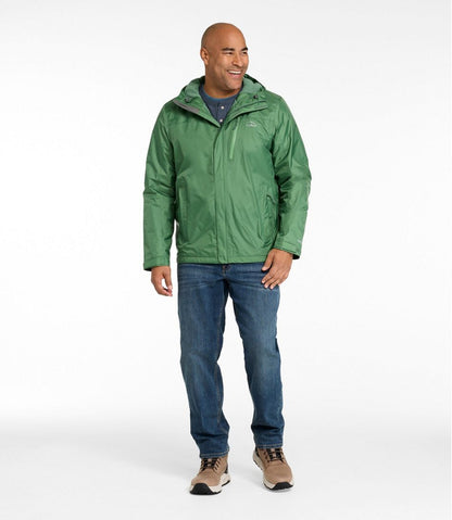 L.L.Bean | Men's Trail Model Rain Jacket, Fleece-Lined