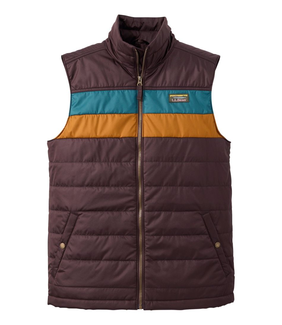 L.L.Bean | Men's Mountain Classic Puffer Vest, Colorblock