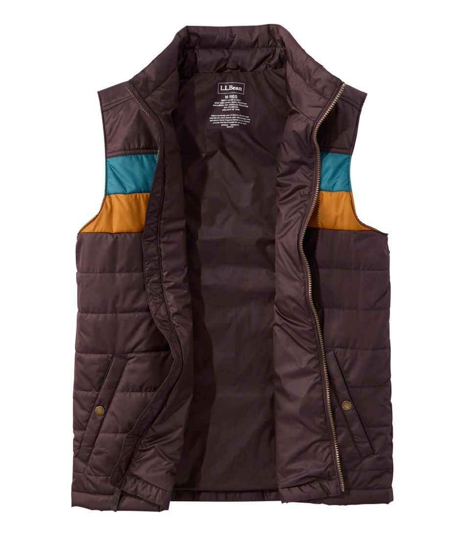 L.L.Bean | Men's Mountain Classic Puffer Vest, Colorblock