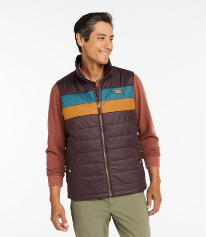 L.L.Bean | Men's Mountain Classic Puffer Vest, Colorblock