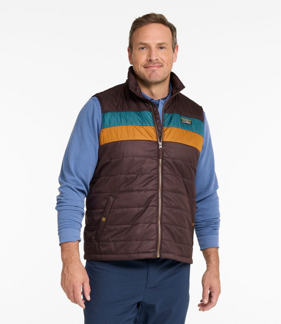 L.L.Bean | Men's Mountain Classic Puffer Vest, Colorblock