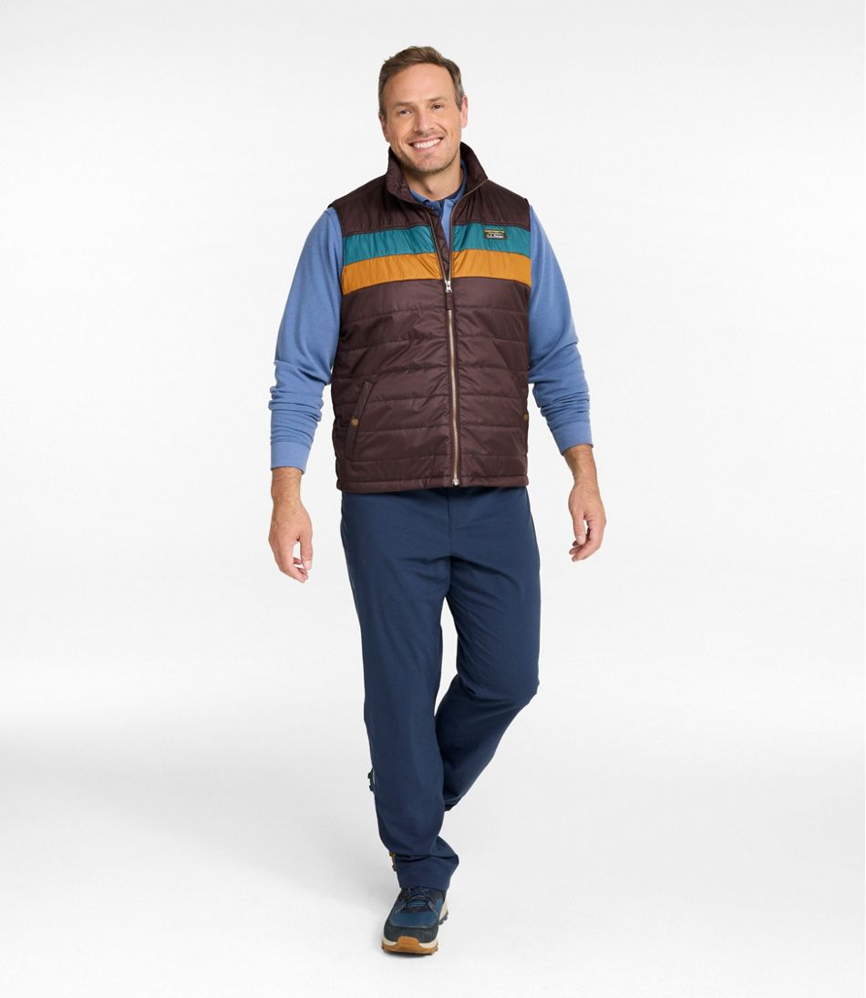 L.L.Bean | Men's Mountain Classic Puffer Vest, Colorblock