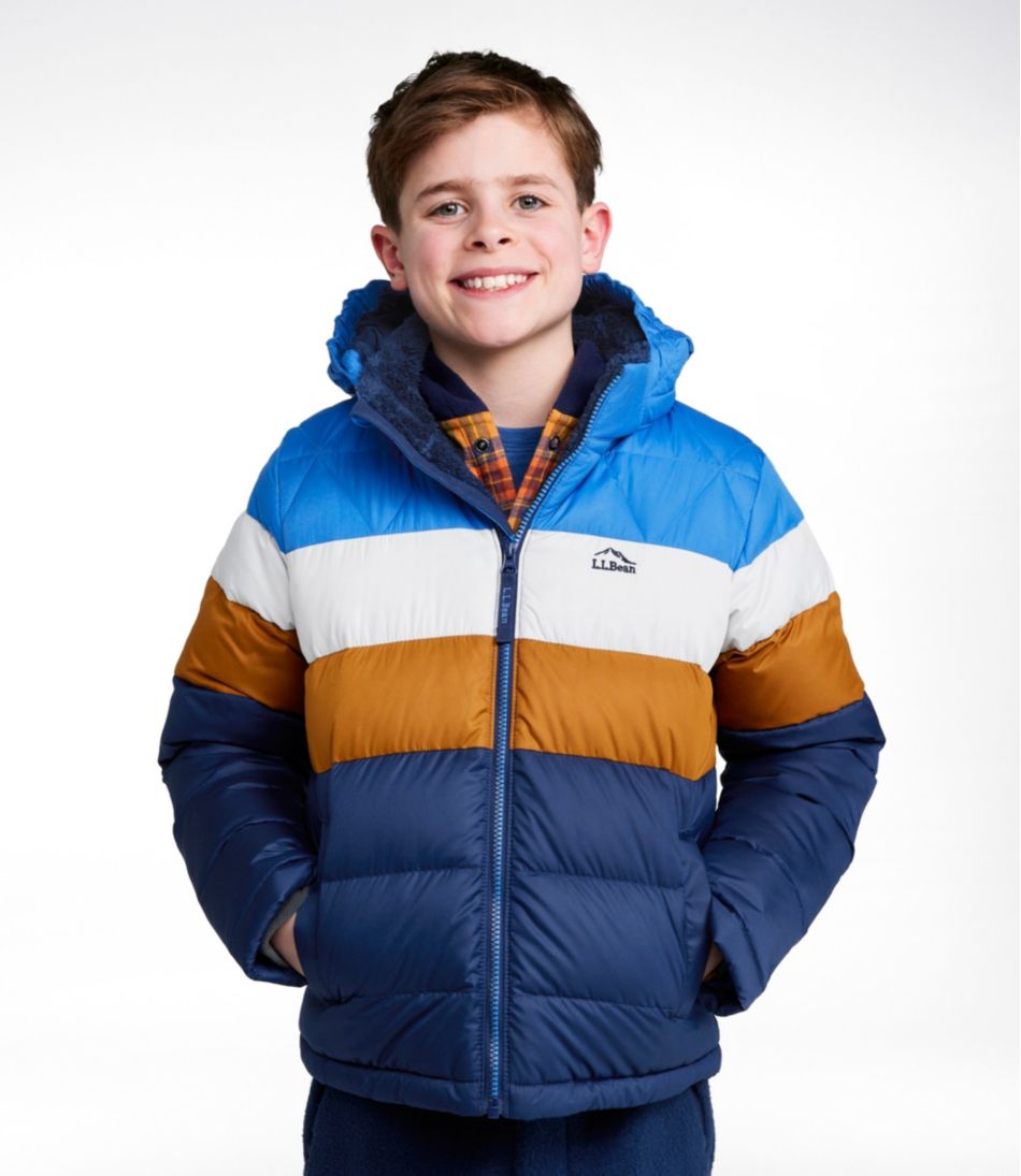 L.L.Bean | Kids' Bean's Down Jacket, Colorblock