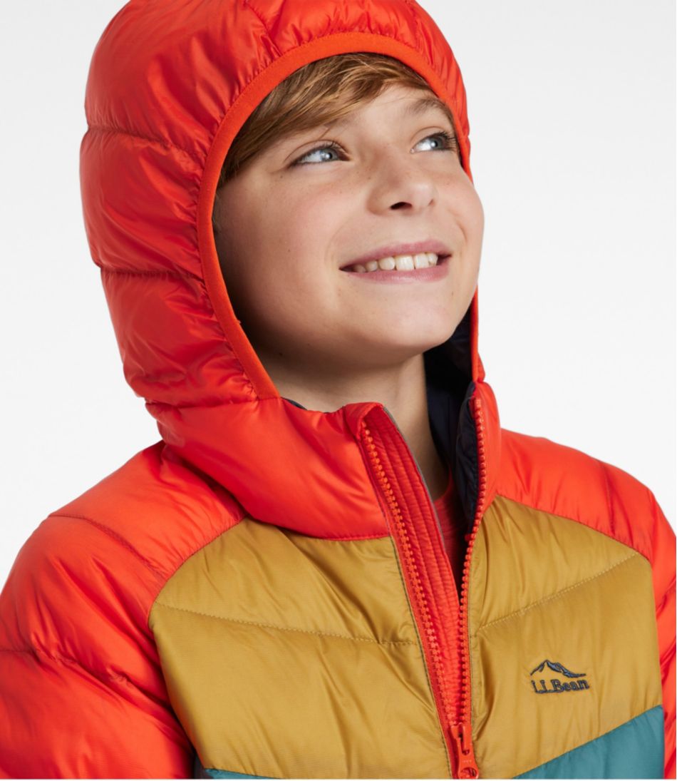 L.L.Bean | Kids' Ultralight 650 Down Jacket, Colorblock