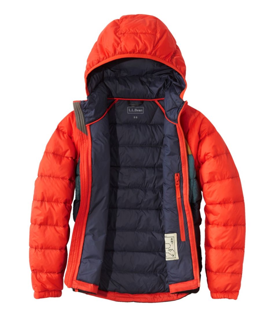 L.L.Bean | Kids' Ultralight 650 Down Jacket, Colorblock