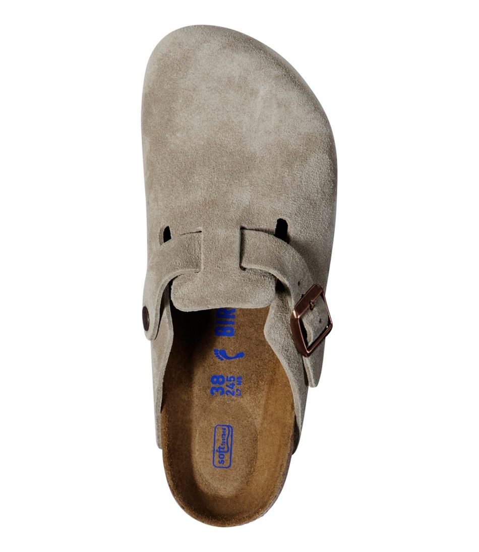 L.L.Bean | Women's Birkenstock Boston Clogs, Suede Soft Footbed