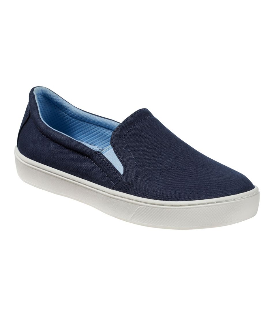 L.L.Bean | Women's Eco Bay Canvas Sneakers, Slip-On