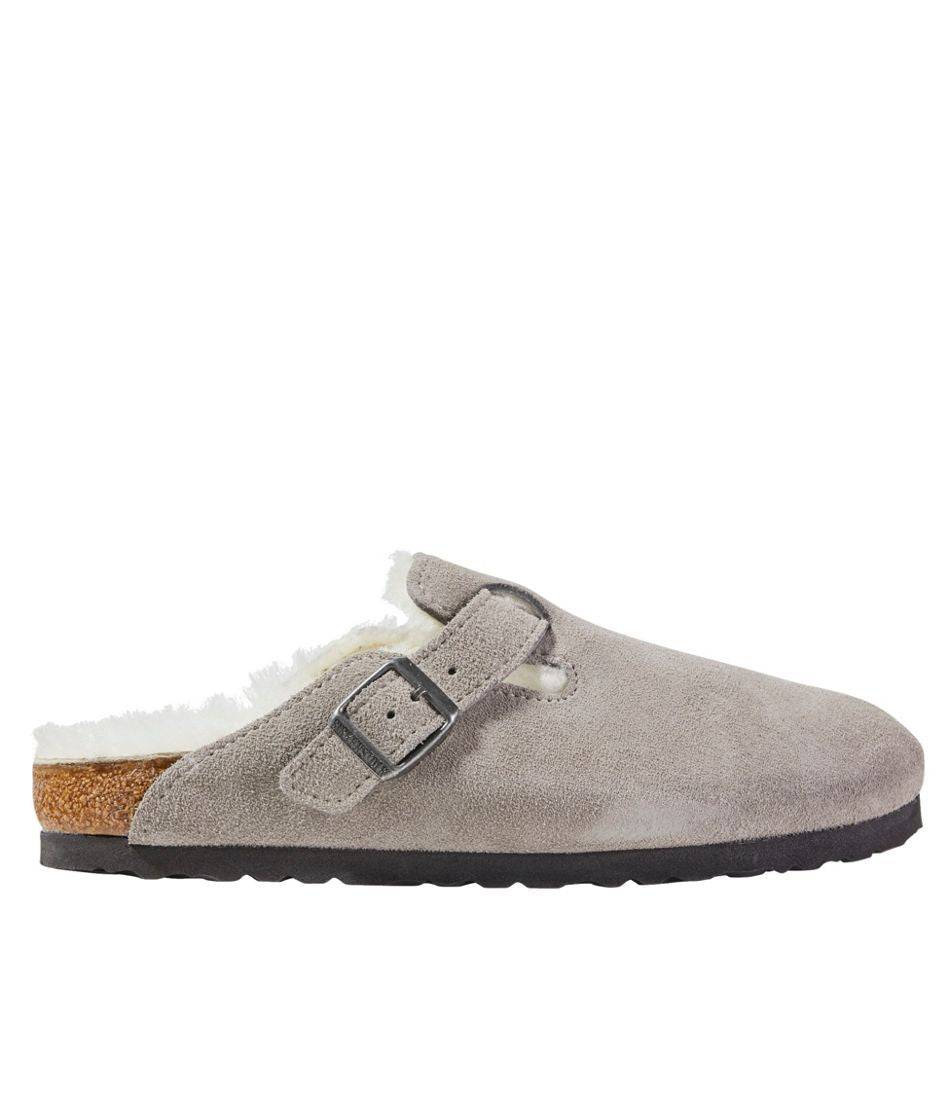 L.L.Bean | Women's Birkenstock Boston Clogs, Suede Shearling