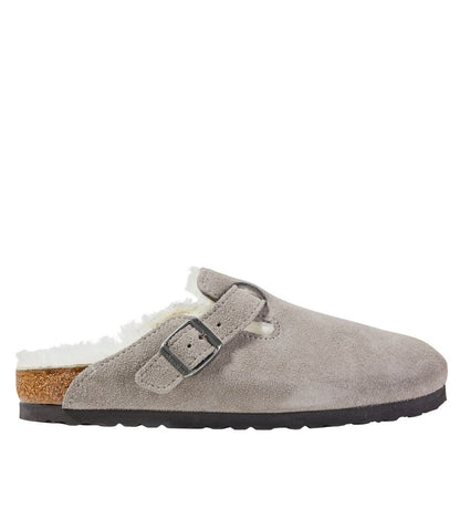 L.L.Bean | Women's Birkenstock Boston Clogs, Suede Shearling