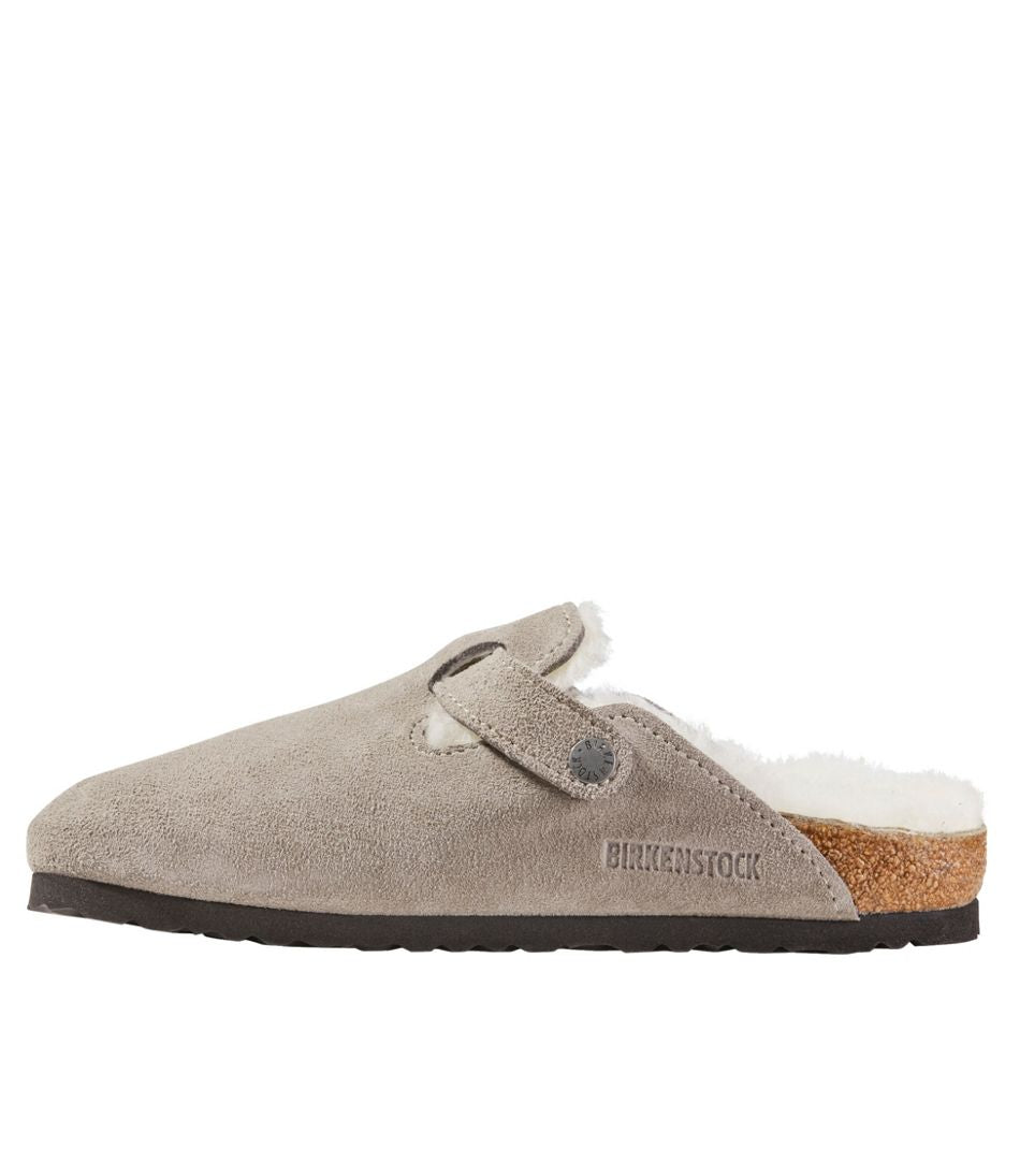L.L.Bean | Women's Birkenstock Boston Clogs, Suede Shearling