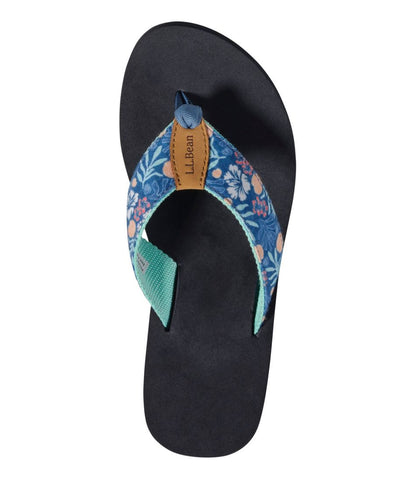 L.L.Bean | Women's Maine Isle Flip-Flops, Woven Print