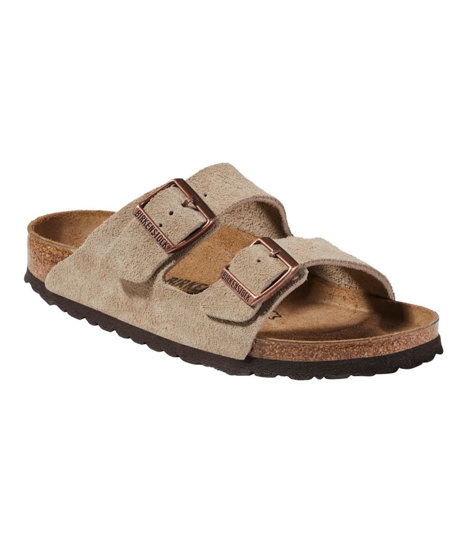 L.L.Bean | Women's Birkenstock Arizona Sandals, Suede, Classic Footbed