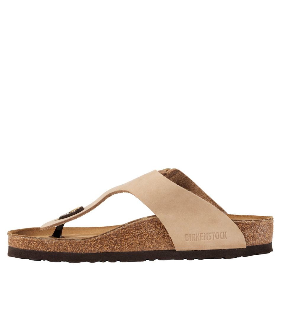L.L.Bean | Women's Birkenstock Big Buckle Gizeh Sandals, Nubuck