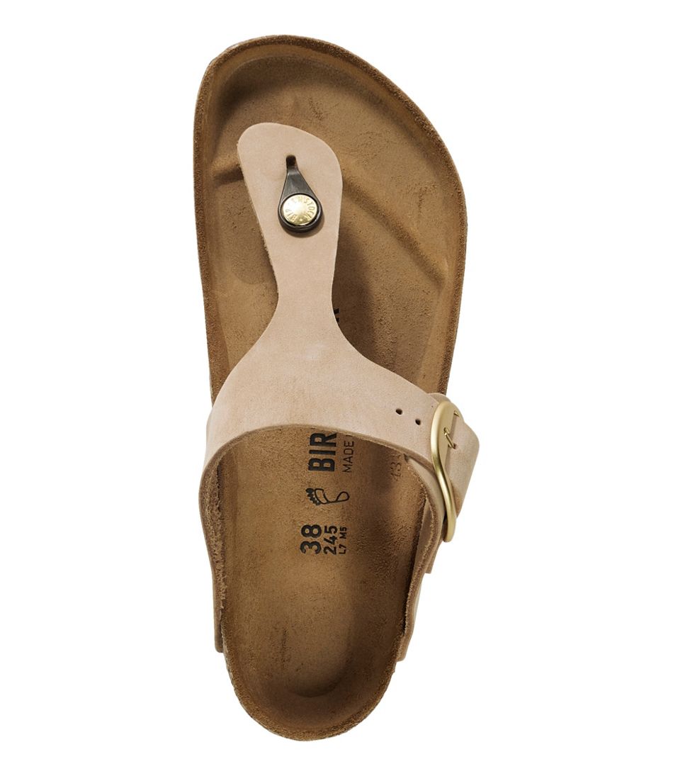 L.L.Bean | Women's Birkenstock Big Buckle Gizeh Sandals, Nubuck