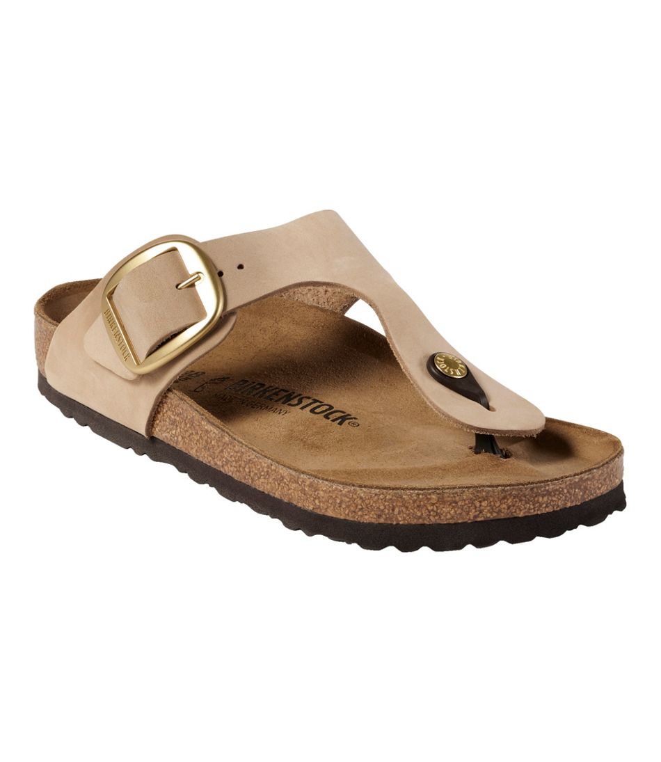 L.L.Bean | Women's Birkenstock Big Buckle Gizeh Sandals, Nubuck