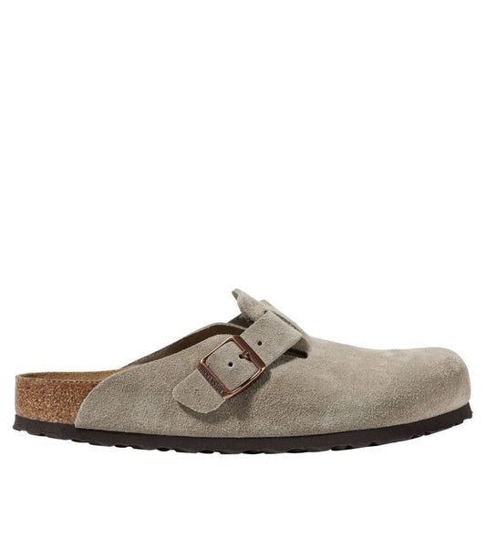 L.L.Bean | Men's Birkenstock Soft Footbed Boston Clogs, Suede
