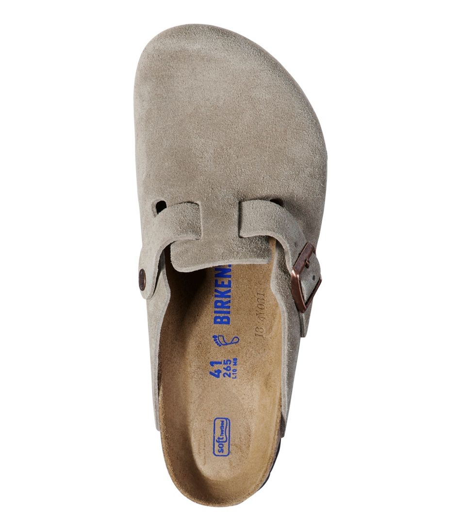 L.L.Bean | Men's Birkenstock Soft Footbed Boston Clogs, Suede