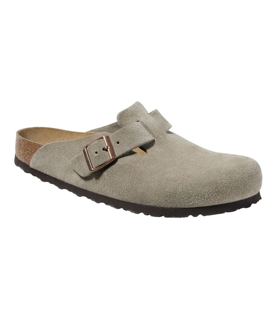 L.L.Bean | Men's Birkenstock Soft Footbed Boston Clogs, Suede