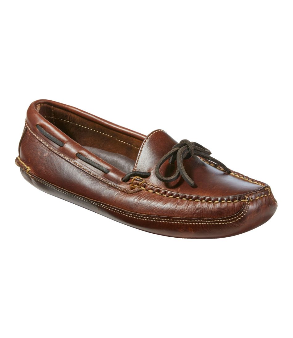 L.L.Bean | Men's Leather Double-Sole Slippers, Leather-Lined