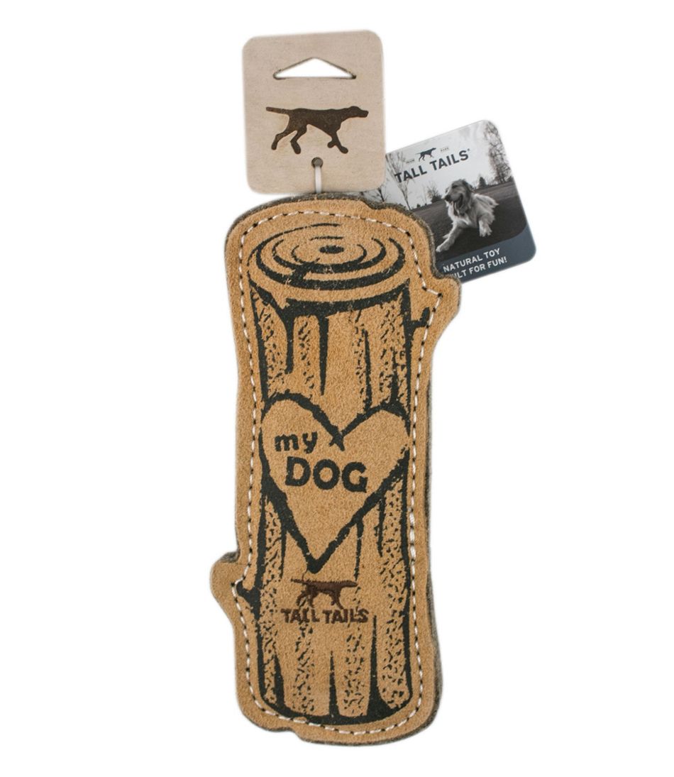 L.L.Bean | Natural Leather & Wool Love My Dog Log Dog Toy
