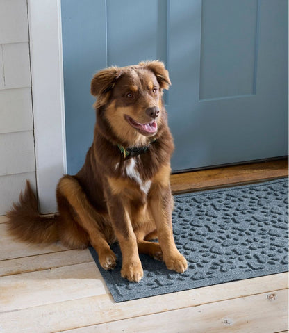 L.L.Bean | Recycled Waterhog Dog Mat, Scattered Paws