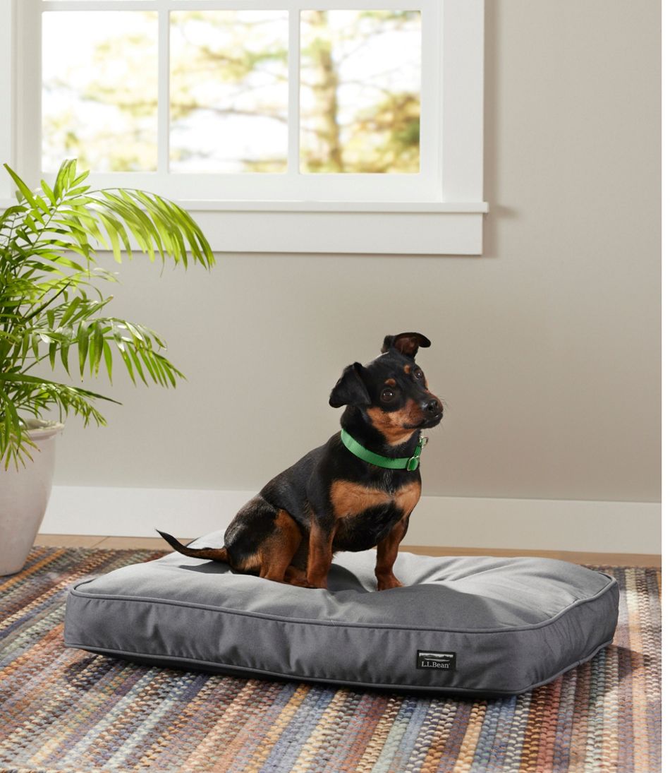 L.L.Bean | Premium Denim Dog Bed, Rectangular