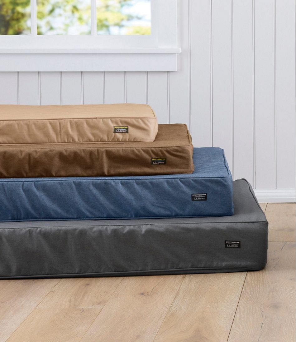 L.L.Bean | Premium Denim Dog Bed, Rectangular