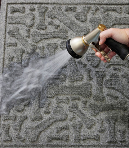 L.L.Bean | Recycled Waterhog Wide Doormat, Scattered Bones