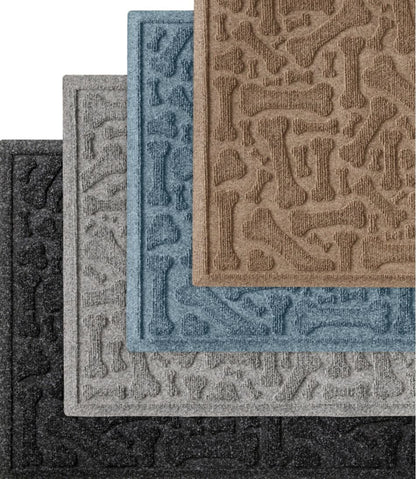 L.L.Bean | Recycled Waterhog Wide Doormat, Scattered Bones